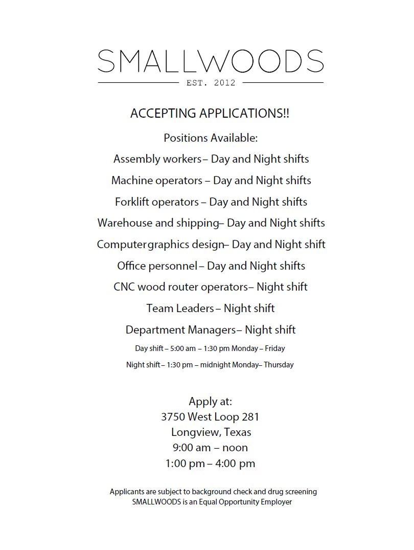 SMALLWOOD HOME ADDING 200+ JOBS TO LONGVIEW, TX Smallwoods