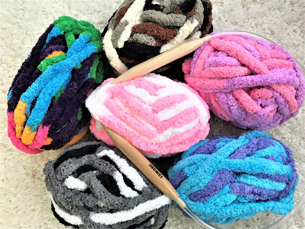 5 Things You Can Knit with New Multicolored Chenille BeCozi