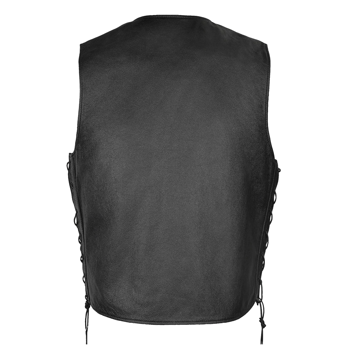 Gambler Style Premium Cowhide Leather Vest with 2 Gun Pockets Vance