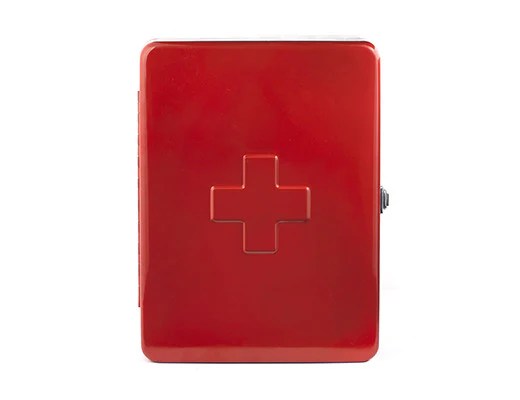 First Aid Box Large Red Kikkerland Design Inc