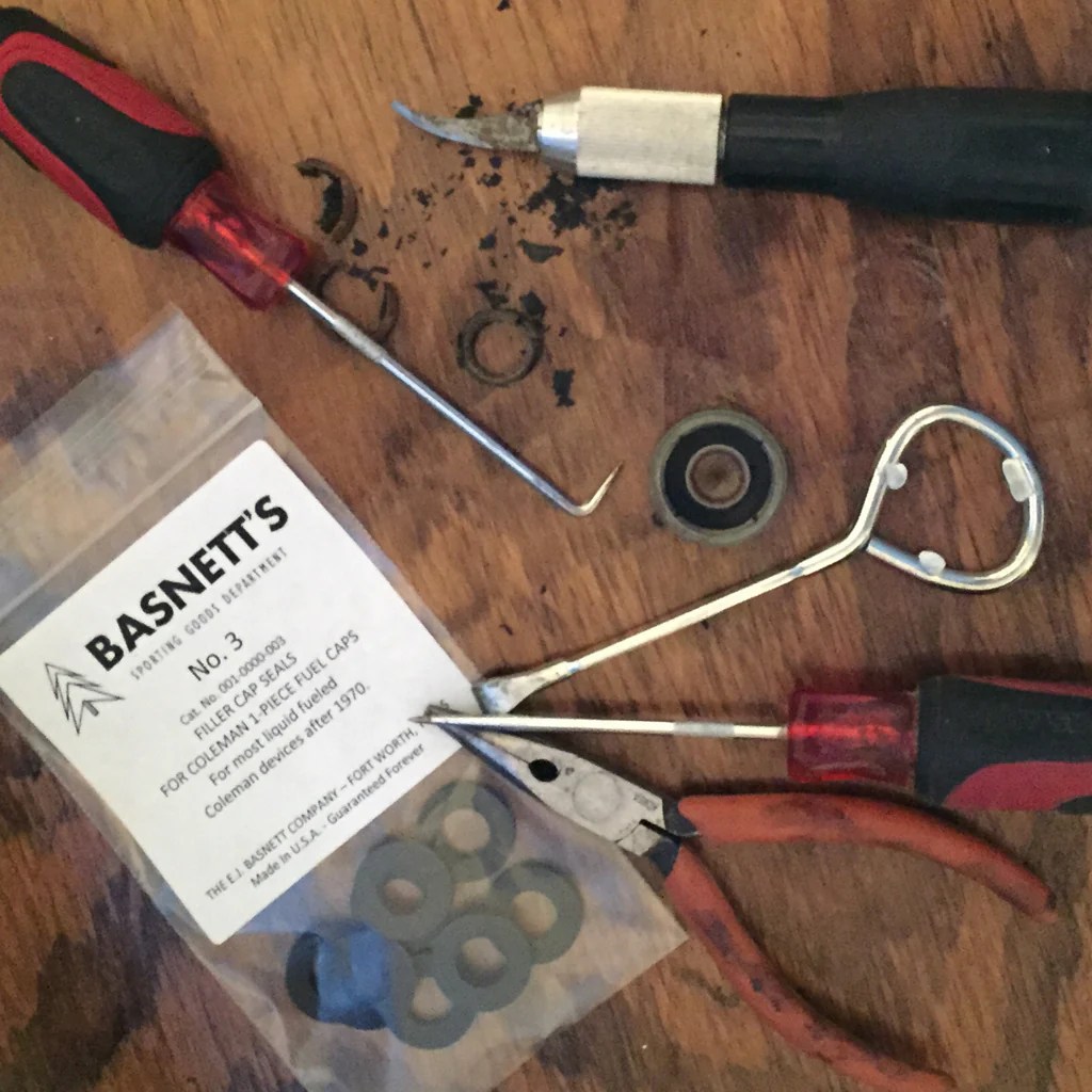 Video OnePiece Coleman Fuel Cap Seal Installation E.J. Co.