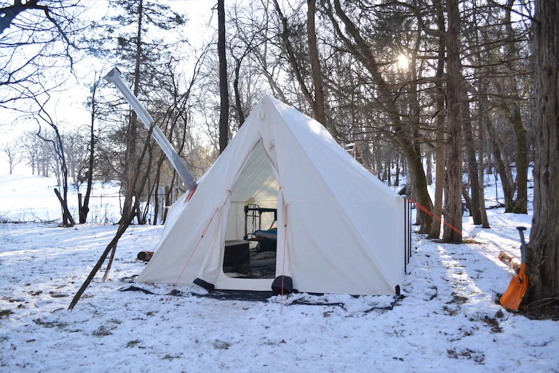 Stay Warm Winter Camping in a Hot Tent DIRO Outdoors