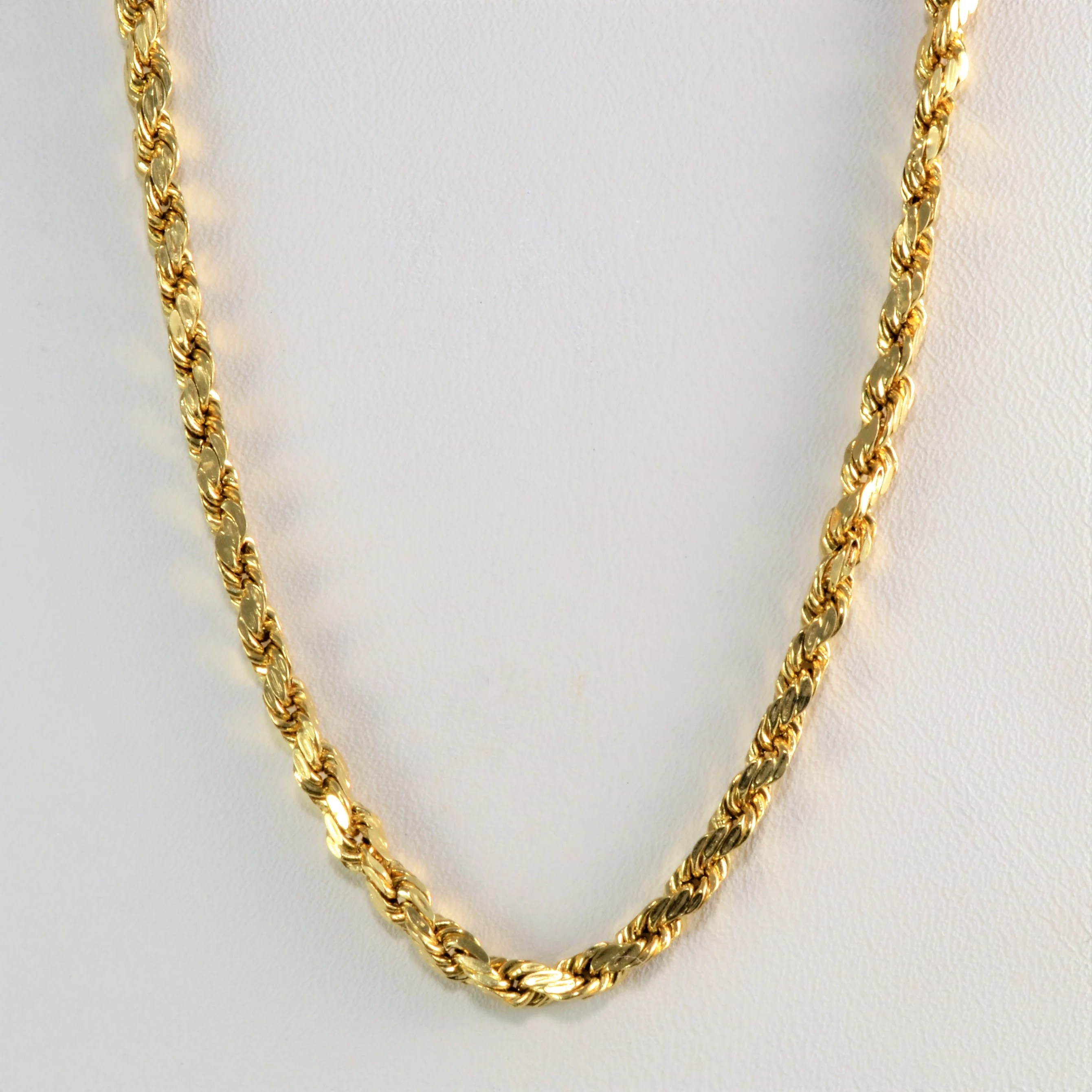 14K Gold Rope Chain Necklace 20'' 100 Ways