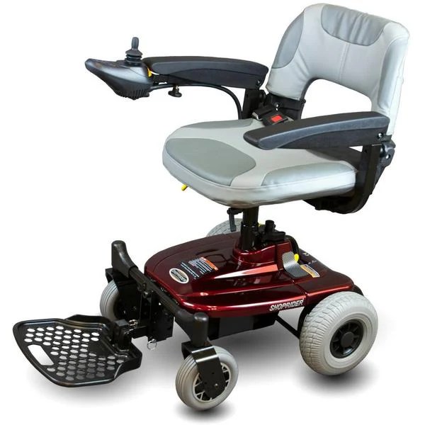 Shoprider Jimmie Portable Electric Power Wheelchair, 250 lb Capacity
