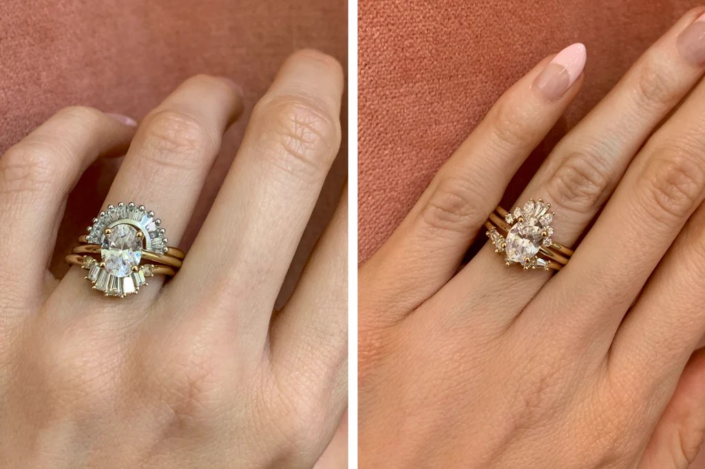 How To Stack Oval Engagement Rings Marrow Fine