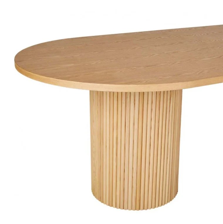 GlobeWest Benjamin Ripple Oval Dining Table