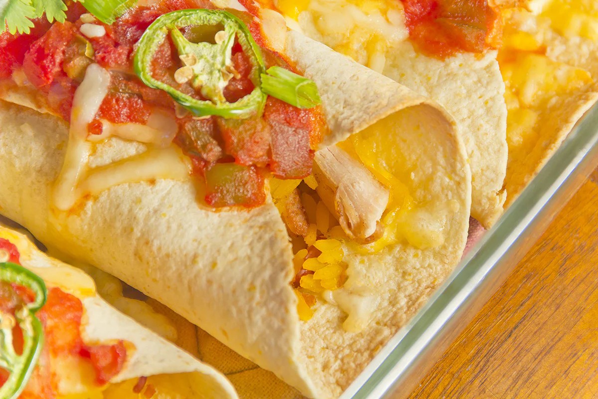 Chicken Corn Tortilla Enchilada Casserole in Clay VitaClay® Chef