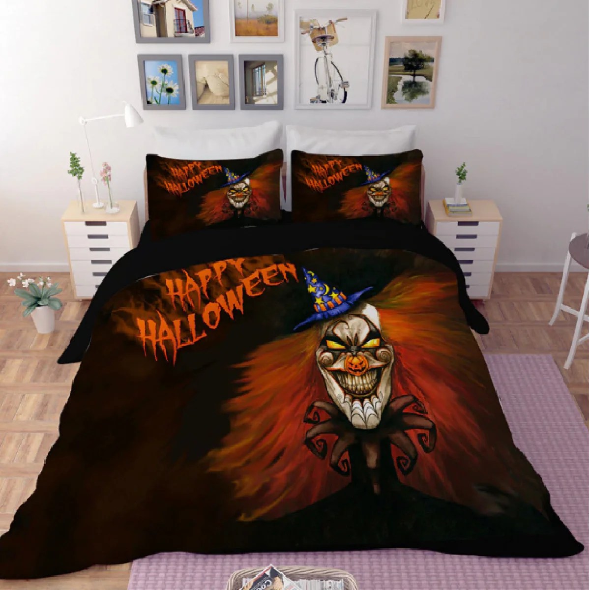 Halloween Clown Duvet Bedding Set The Official Strange & Creepy Store!