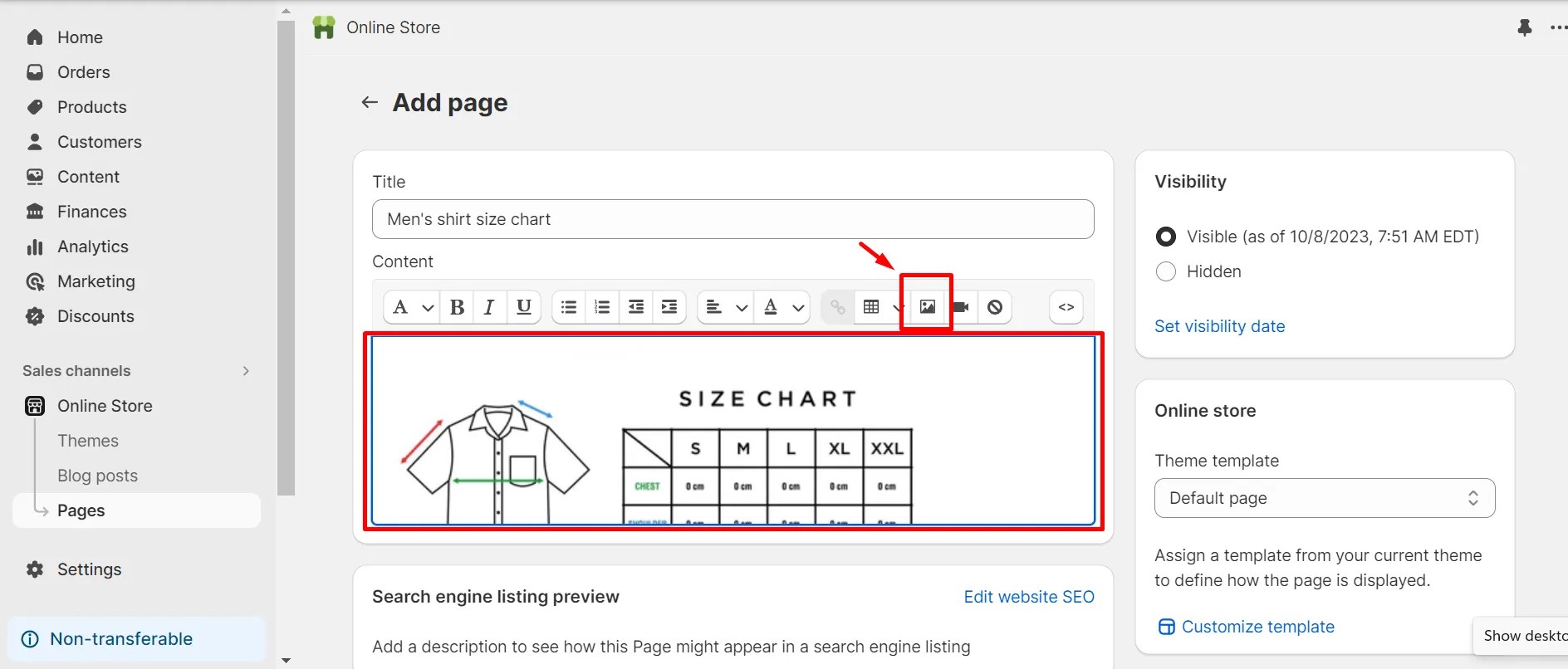 How to Add a Size Chart to Shopify Product Pages? – GemPages