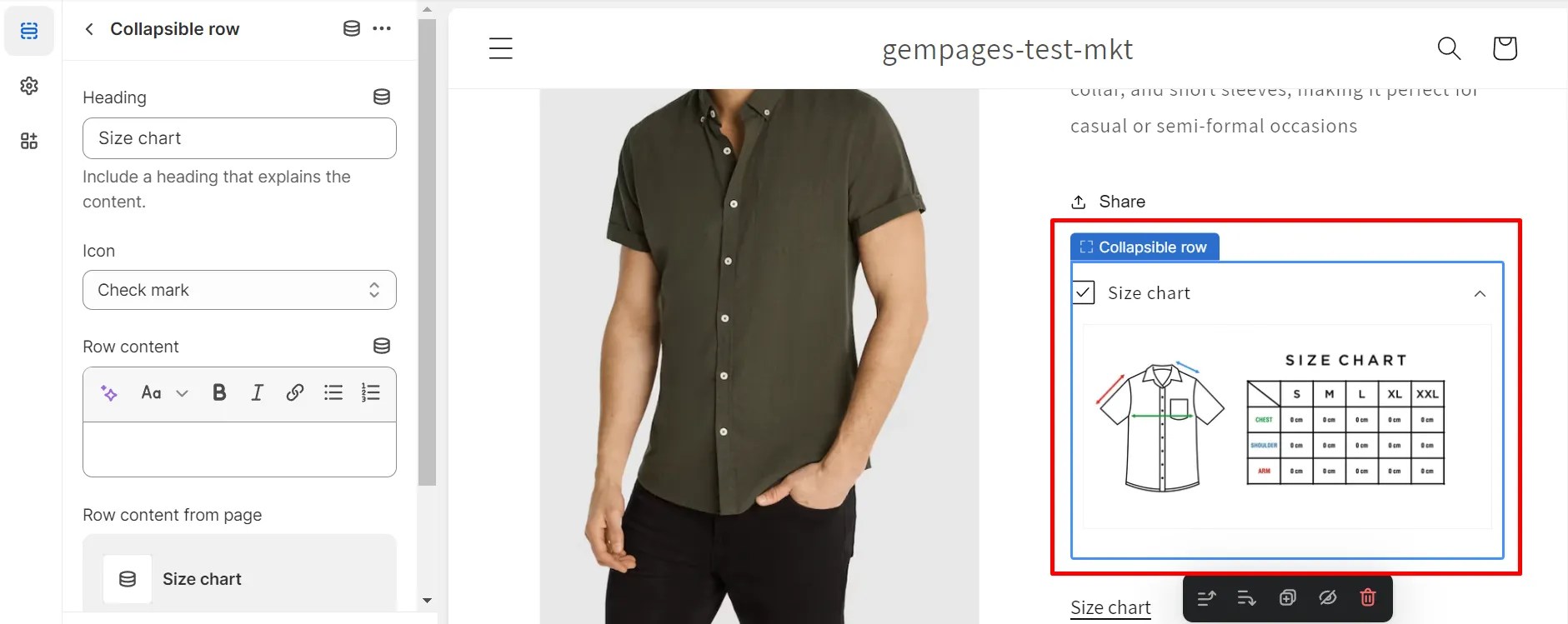 How to Add a Size Chart to Shopify Product Pages? – GemPages
