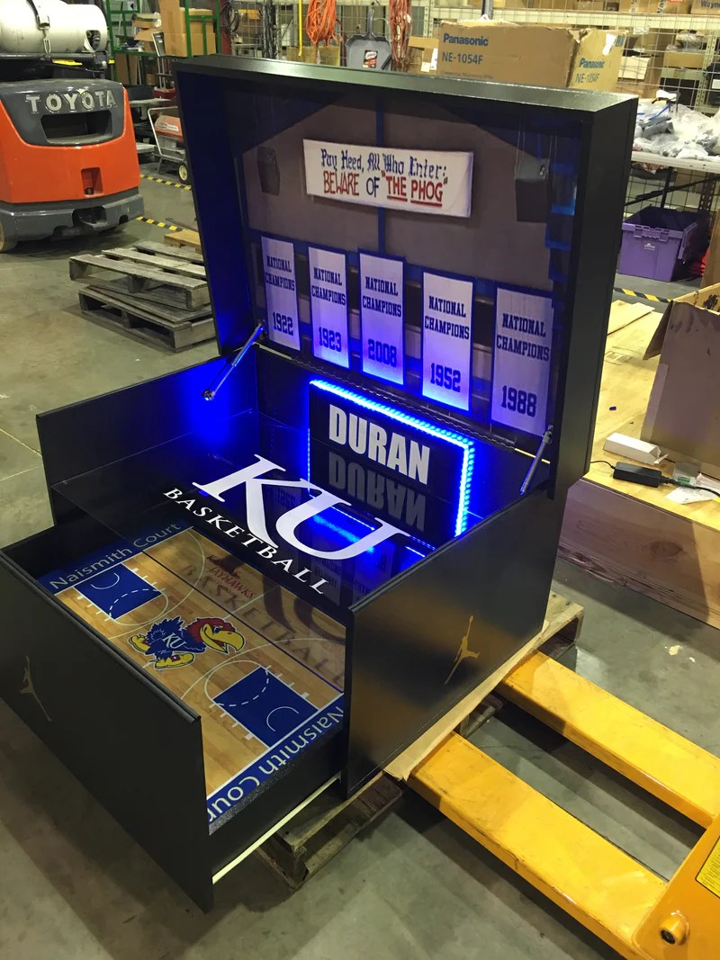 The Jayhawks Box Customized Giant Jordan Inspired shoe box (FREE SHIP