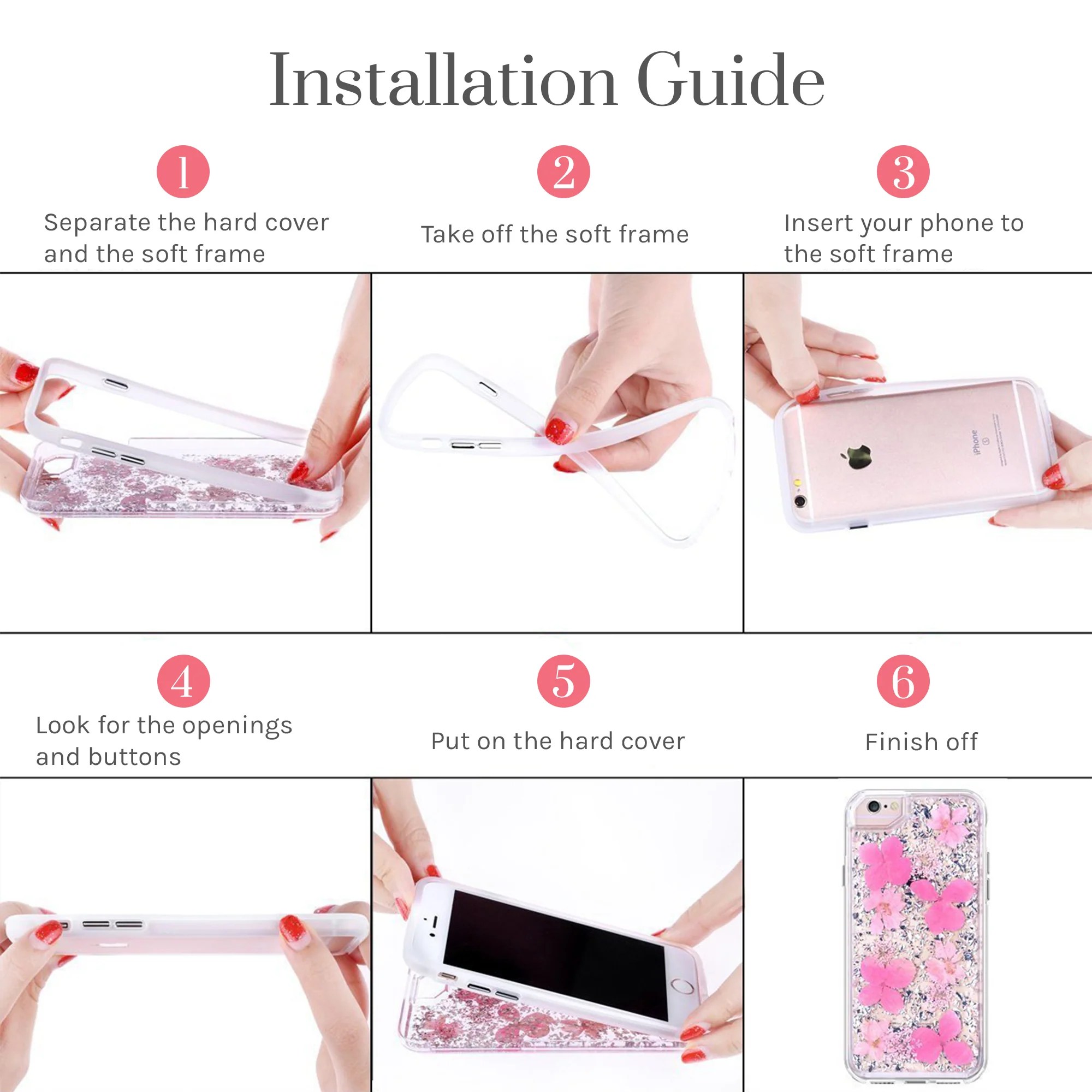 Luxury Wildflower Case Installation Guide Floral Neverland