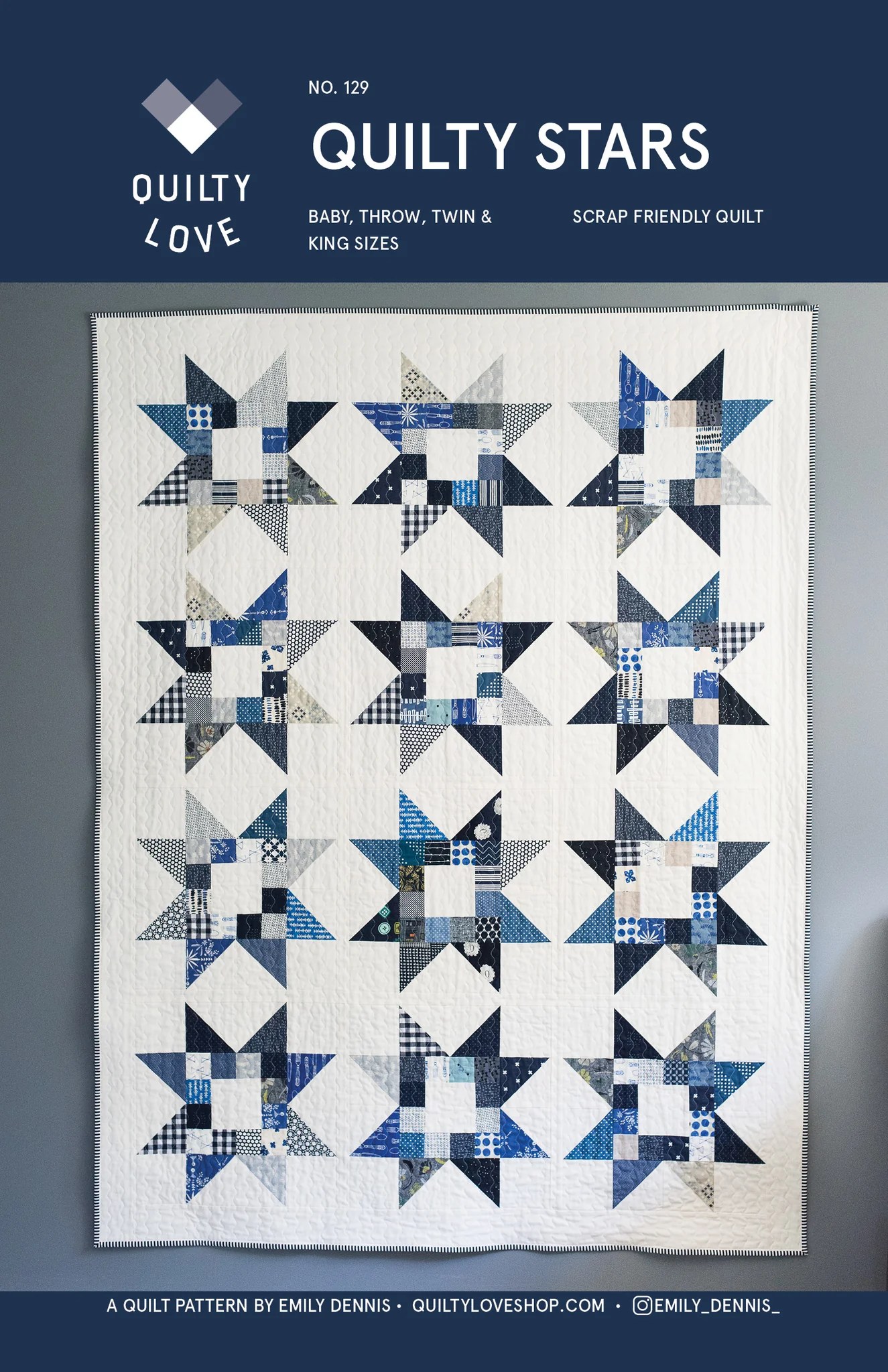 Quilty Stars PDF quilt pattern Automatic Download Quilty Love