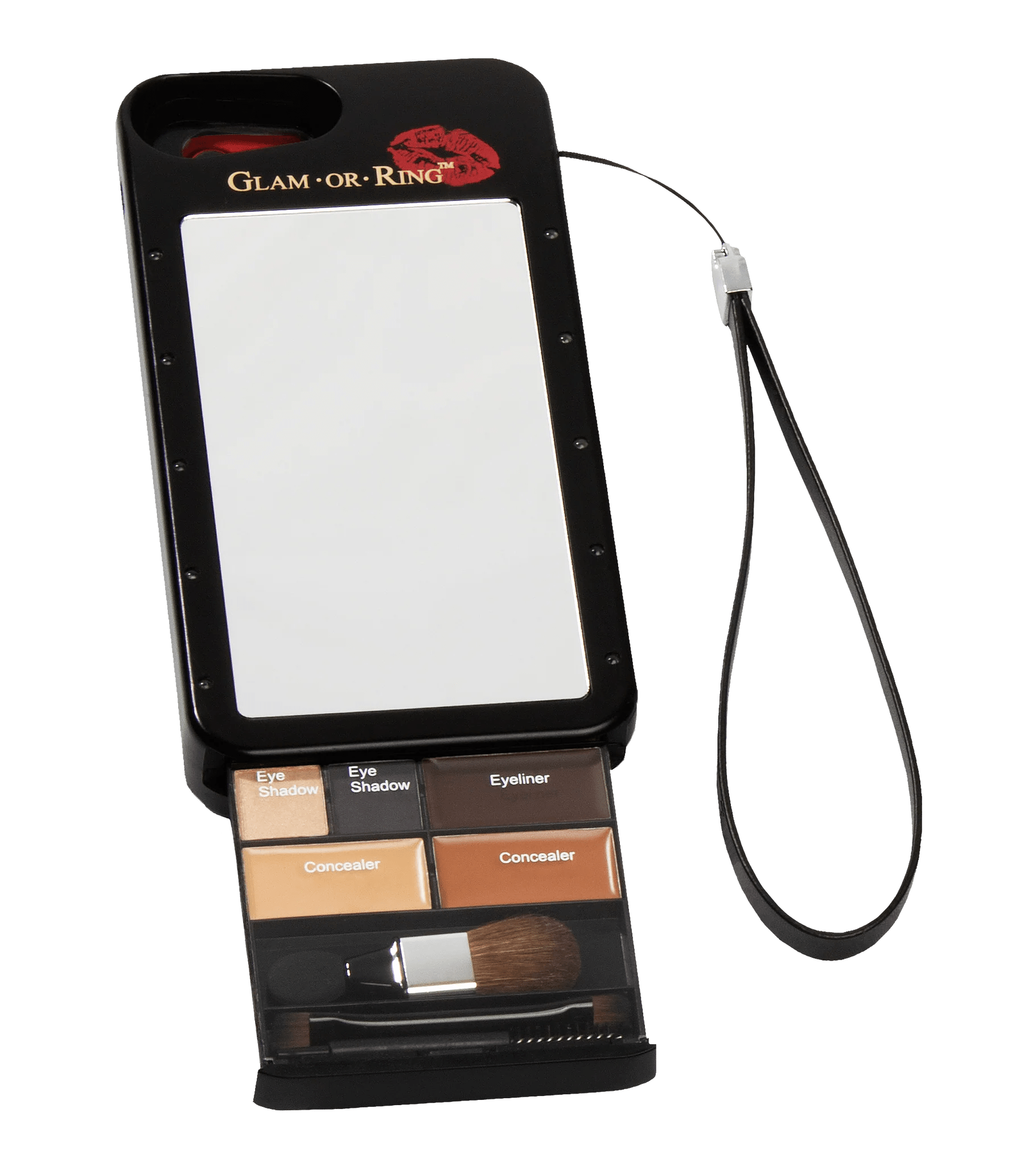 LIGHT iPHONE MAKEUP CASE Glam.Or.Ring