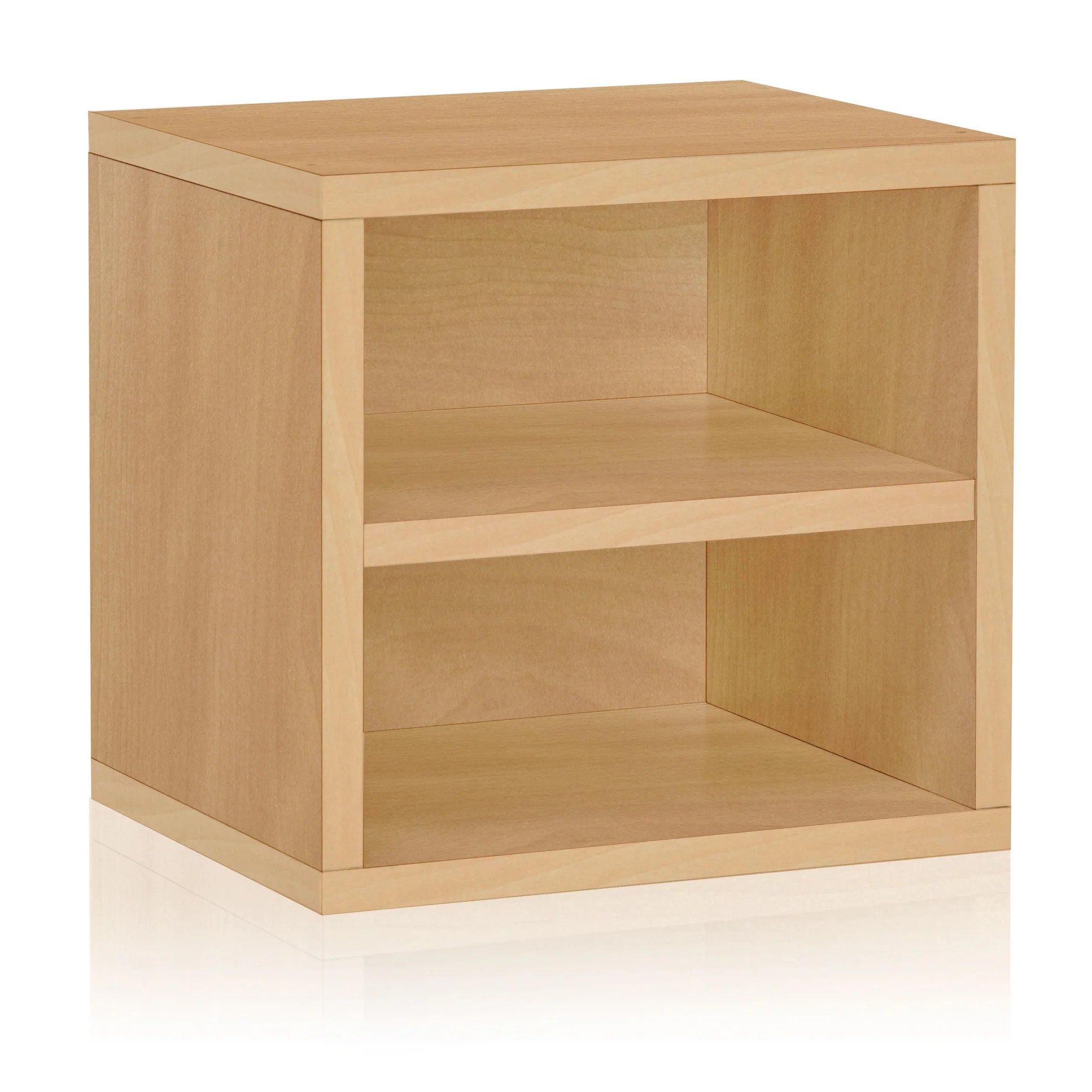 Natural Stackable Cube with Shelf VOC & Formaldehyde Free Way Basics