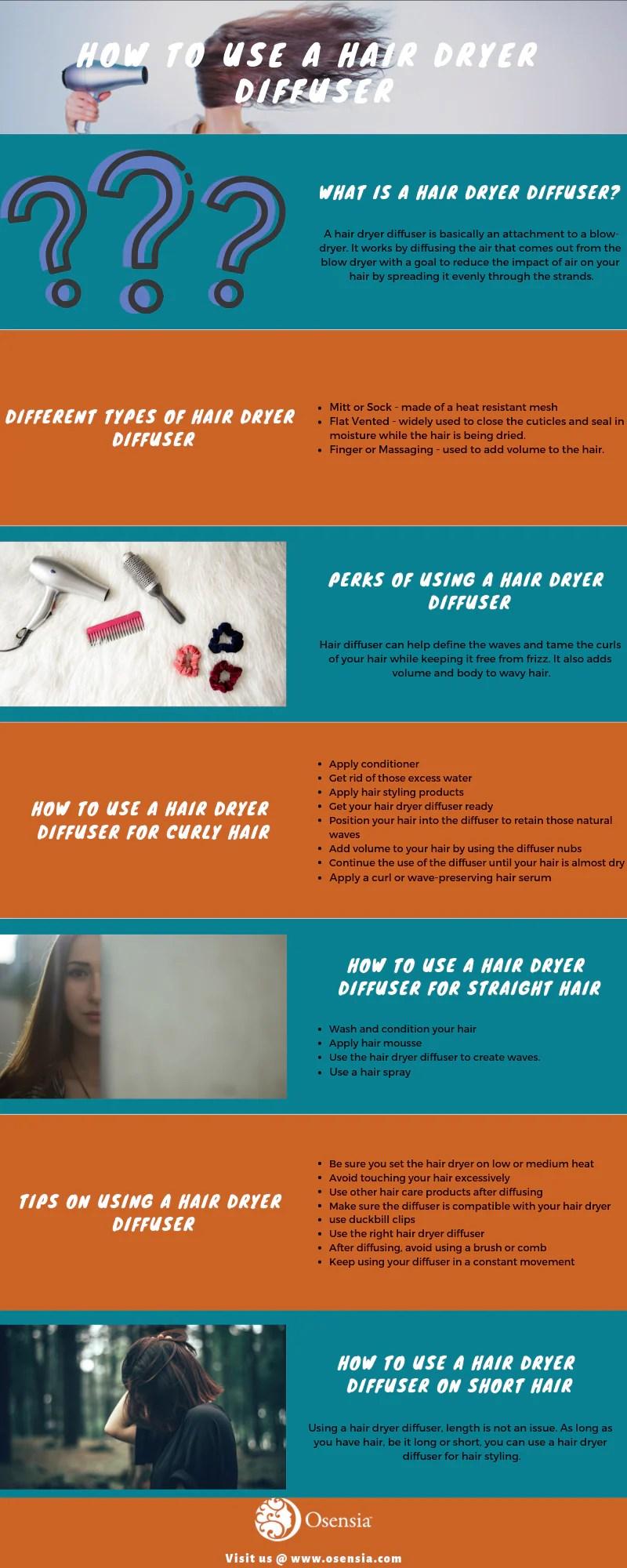 How to Use a Hair Dryer Diffuser Osensia