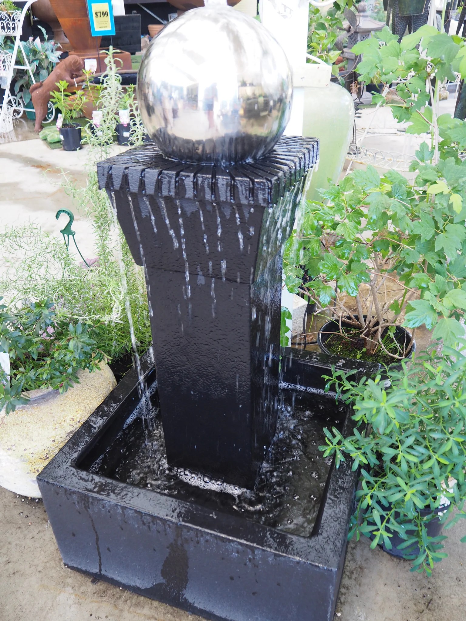 Stainless Steel Ball Water Feature deljardin.store
