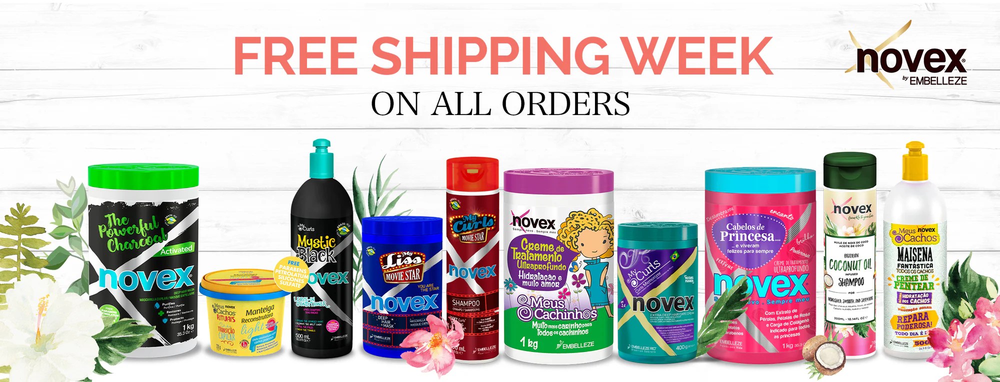 Novex Hair Care Shampoos and Conditioners Embelleze USA