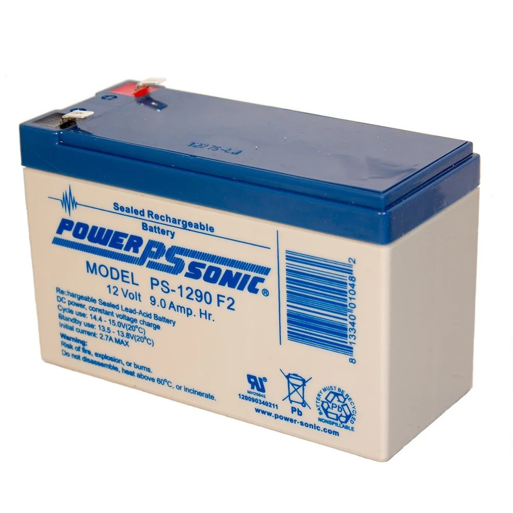 PS1290 12 Volt 9 Amp Hour Rechargeable SLA Battery