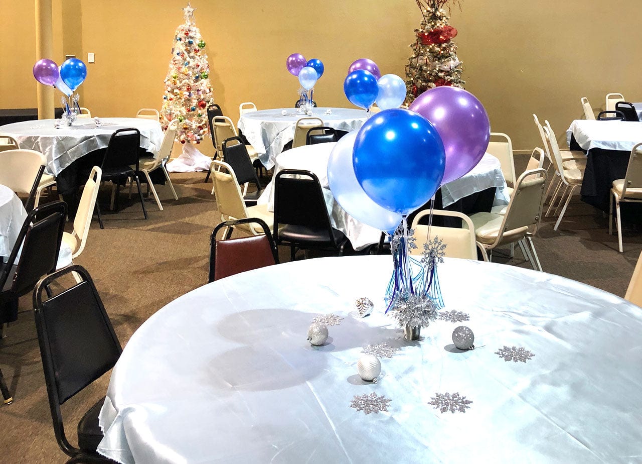 Holiday Party DIY Balloons Centerpieces Balsa