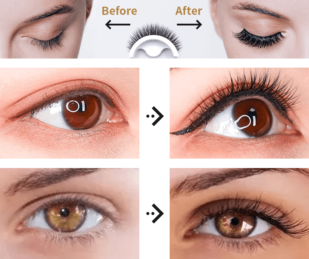 Reusable SelfAdhesive Eyelashes fourisily