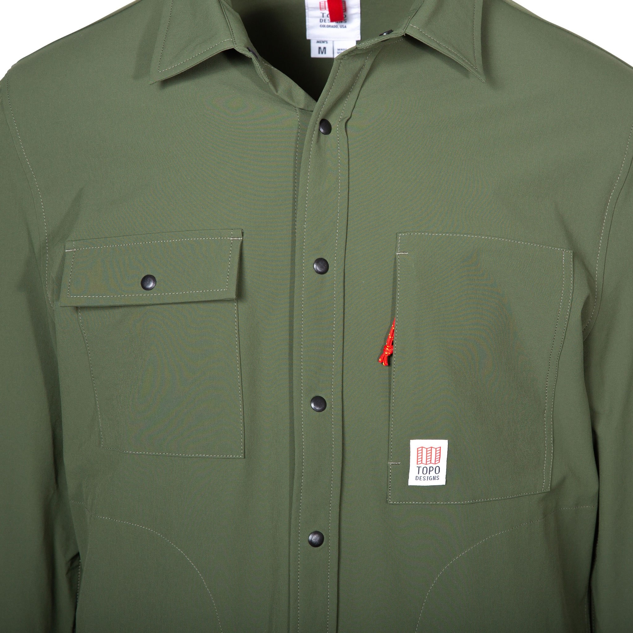 Topo Designs Breaker Shirt Jacket Olive MODA3