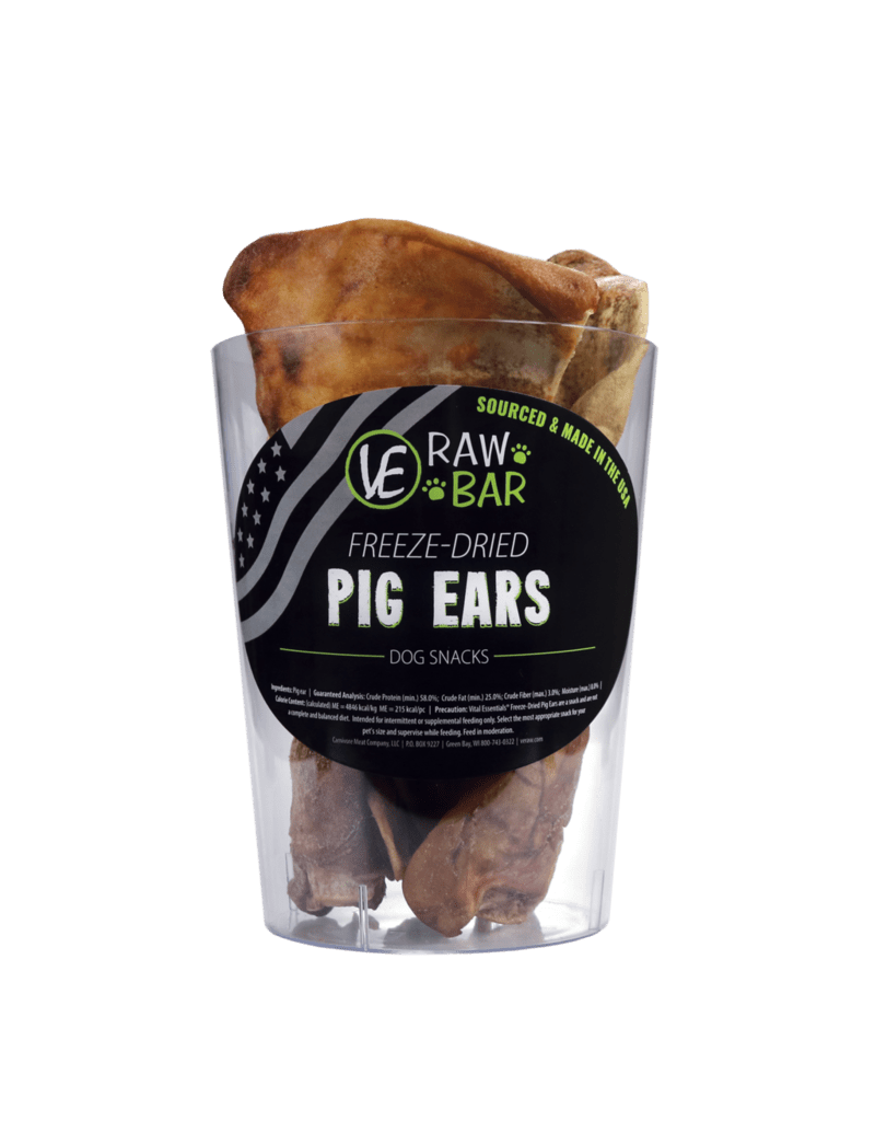 Vital Essentials Raw Bar Pig Ears single The Pet Beastro The Pet Beastro