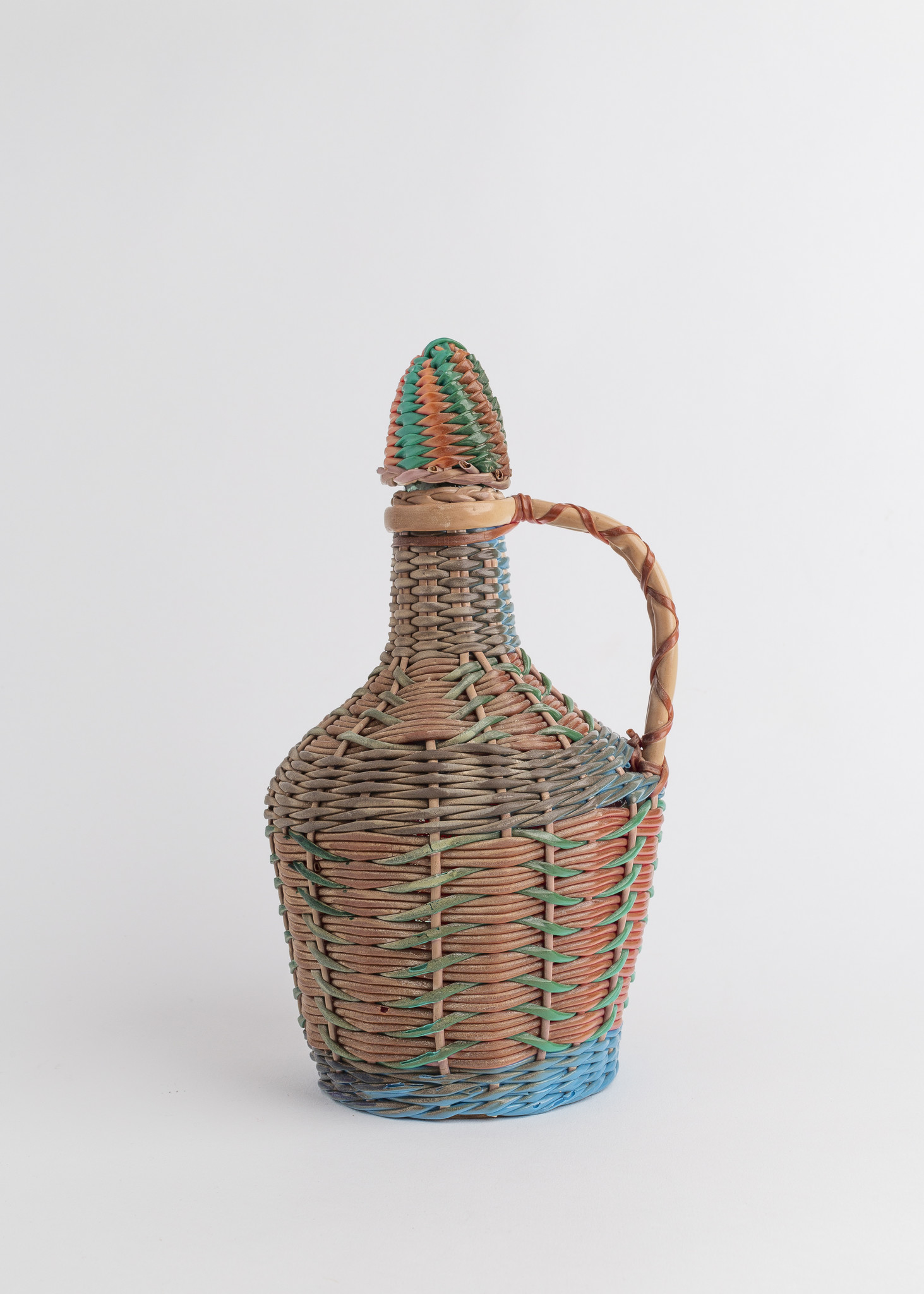 Vintage Woven Italian Wine Jug Eskell Eskell