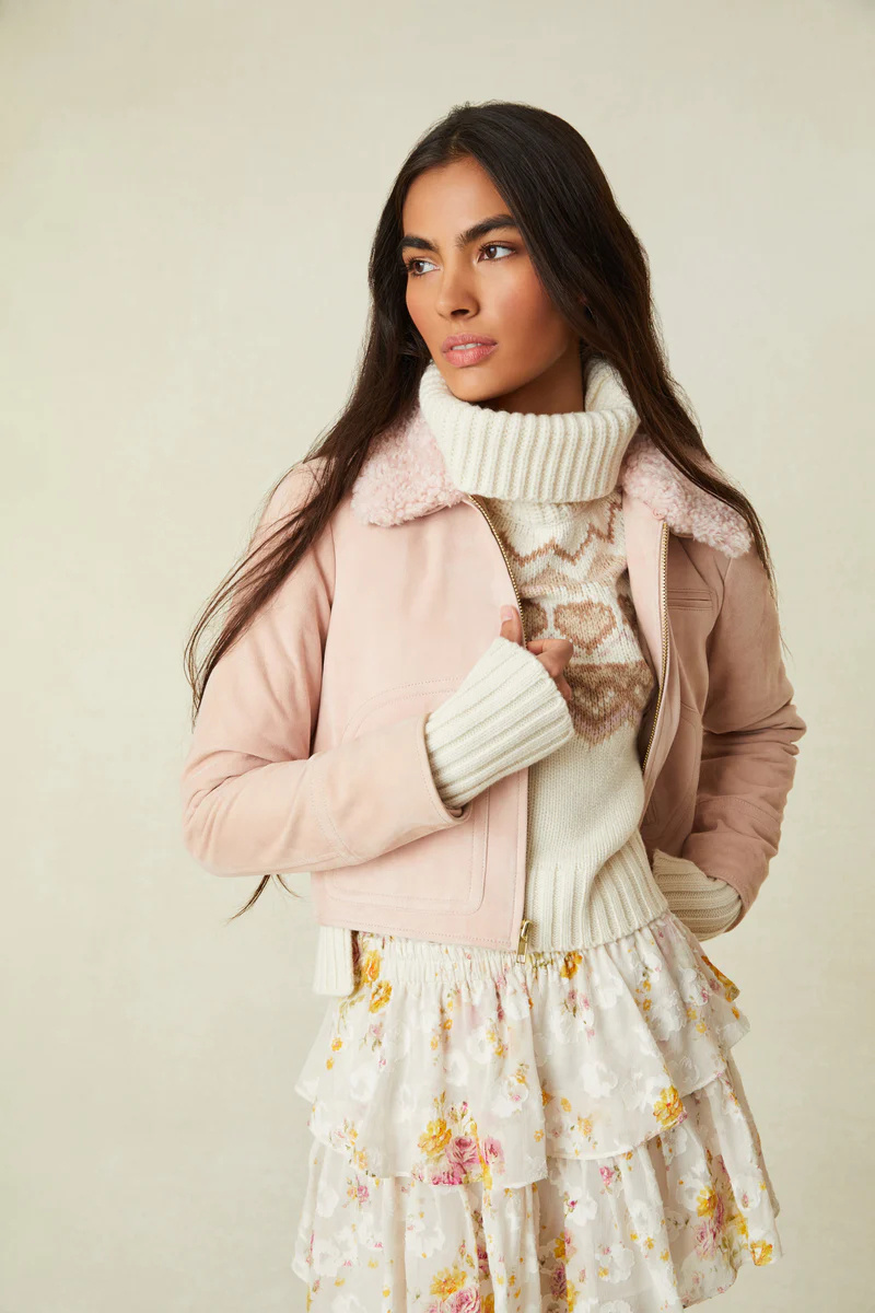 Love Shack Fancy Chalice Jacket Rose Dust Dukes Online