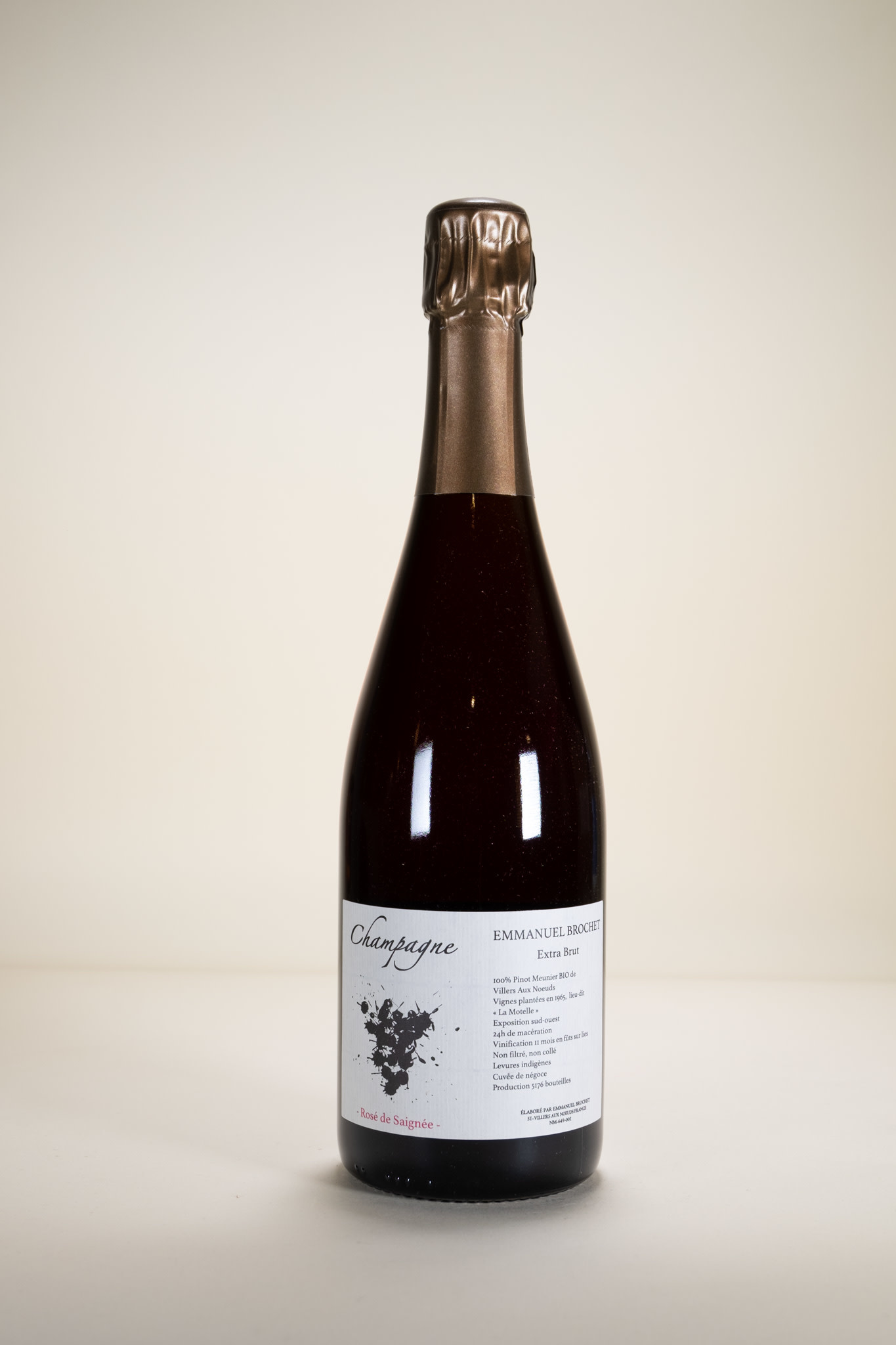 Emmanuel Brochet, Rose de Saignee, 1er Cru, Extra Brut R19, 750 ml
