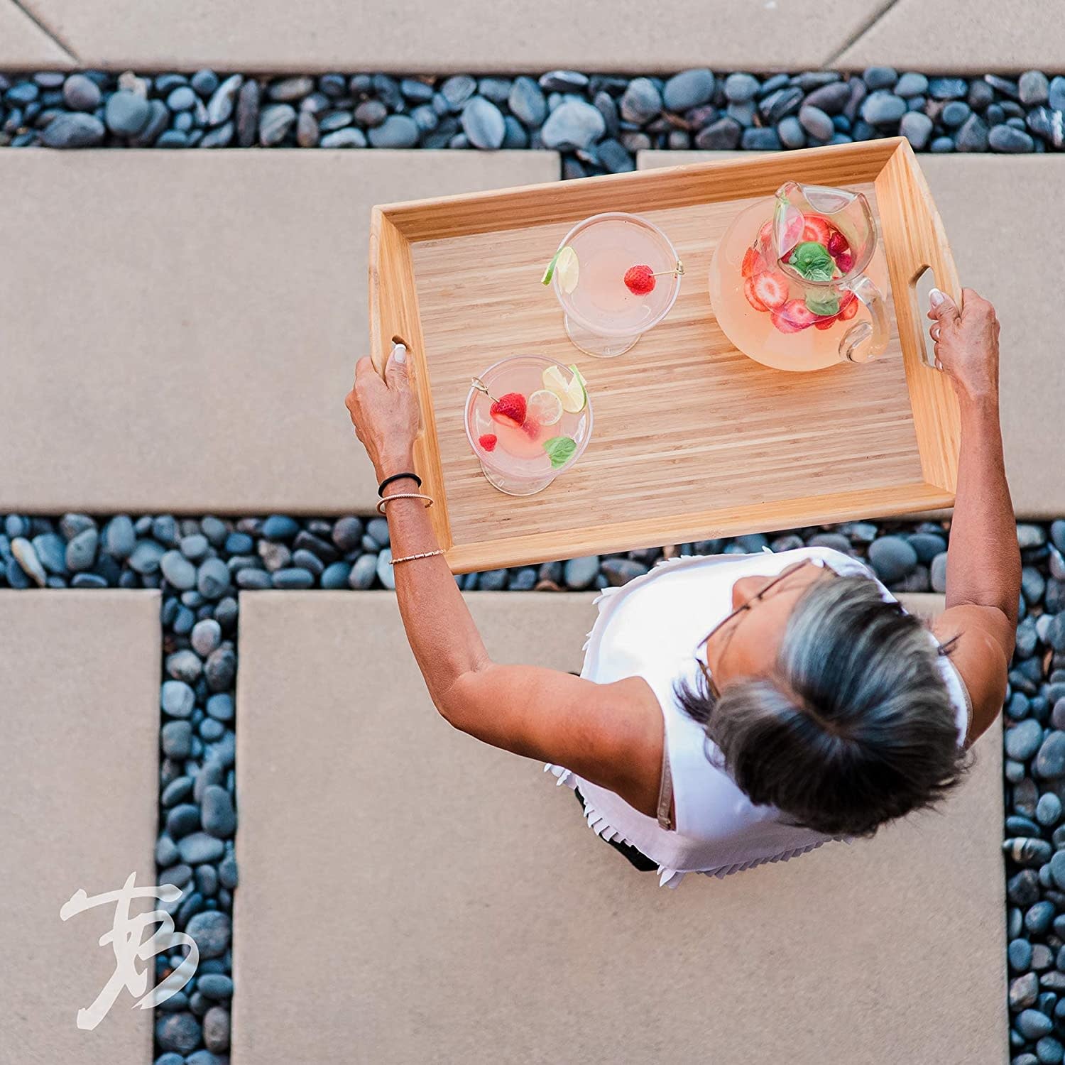 Totally Bamboo Butler's Tray 23" x 15" x 3" Spoons N Spice