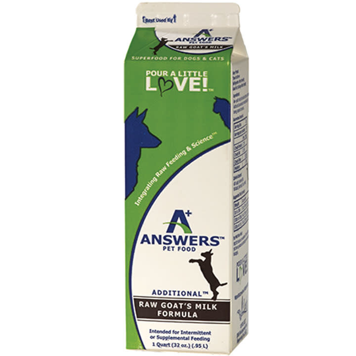 Answers Raw Goat Milk Frozen Food Topper The Animal Park Marketplace