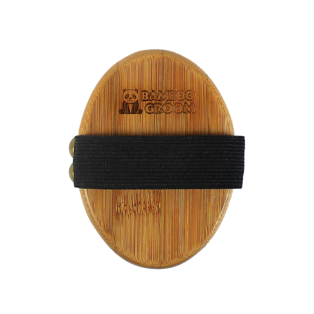 Bamboo Groom Bamboo Groom Curry Brush with Rubber Bristles The Animal