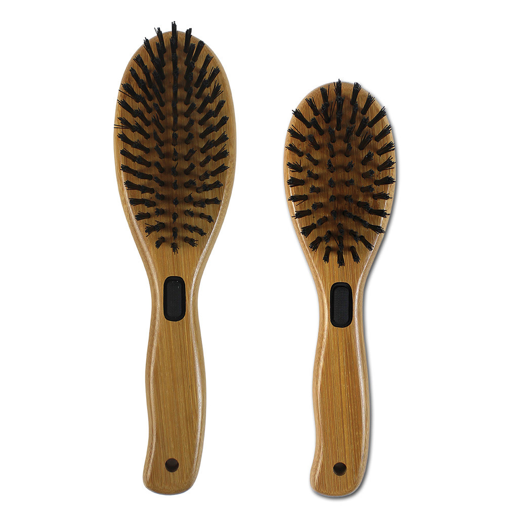 Bamboo Groom Bamboo Groom Combo Brush with Boar Bristles & Stainless