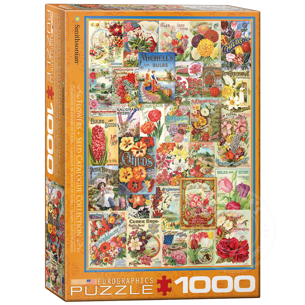 Eurographics Flowers Seed Catalogue Covers Puzzle 1000pcs Squirt's