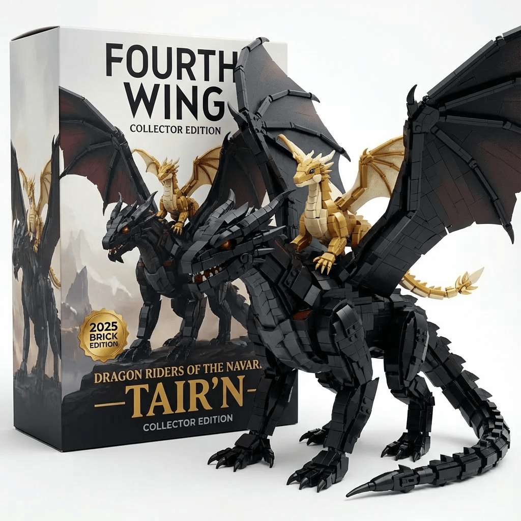 Fourth Wing Tairn & Andarna Dual Dragon Collector Brick Edition