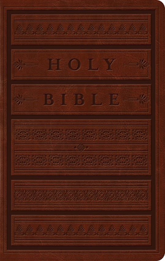 ESV Large Print Personal Size BibleBrown Engraved