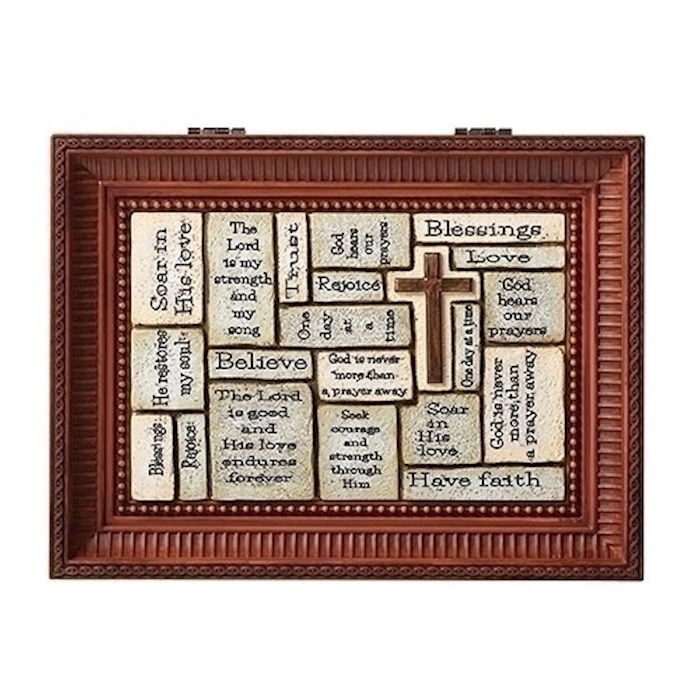 Christos BookCenter Music BoxCrosswordBrown/How Great Thou Art (8" X