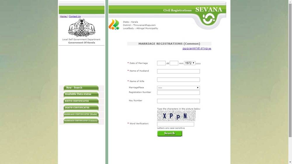 Marriage Registration Procedure in Kerala IndiaFilings