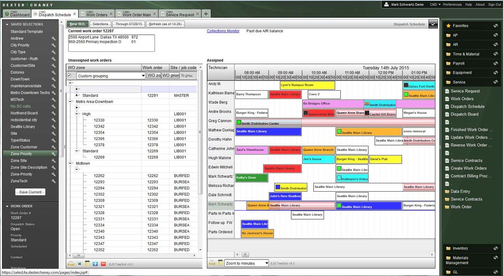 Work Order Viewpoint Spectrum Construction Software