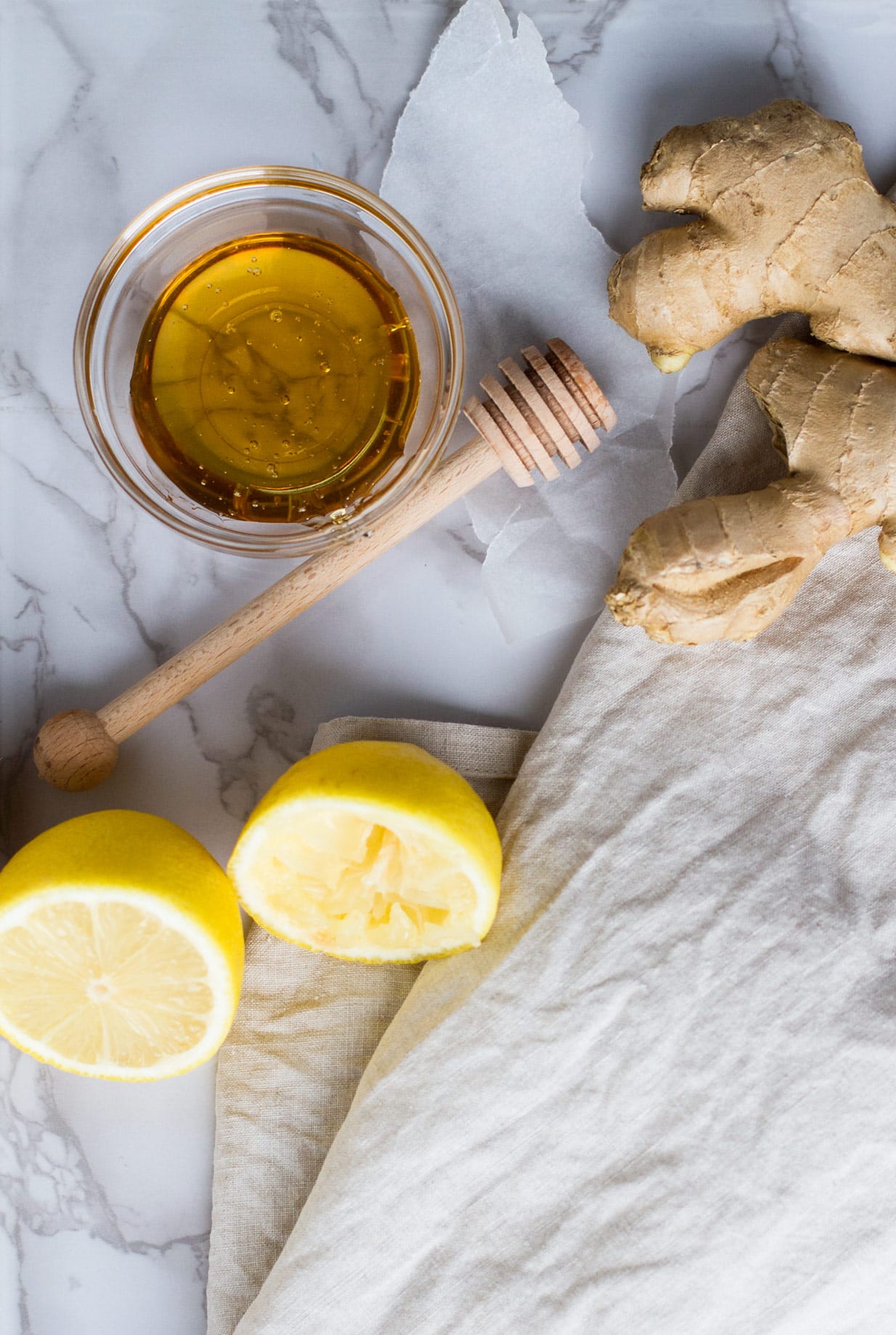 Sore Throat Tea with Honey and Ginger Ginger with Spice