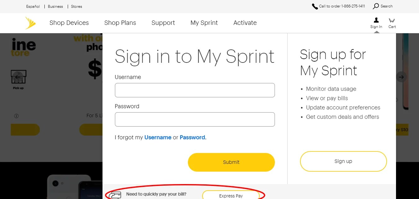 Pay The Sprint Bill Online