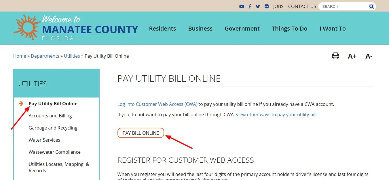 Pay Your Manatee County Water