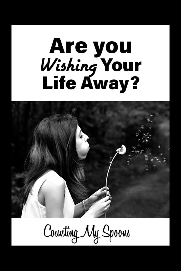 Are you wishing your life away? Counting My Spoons