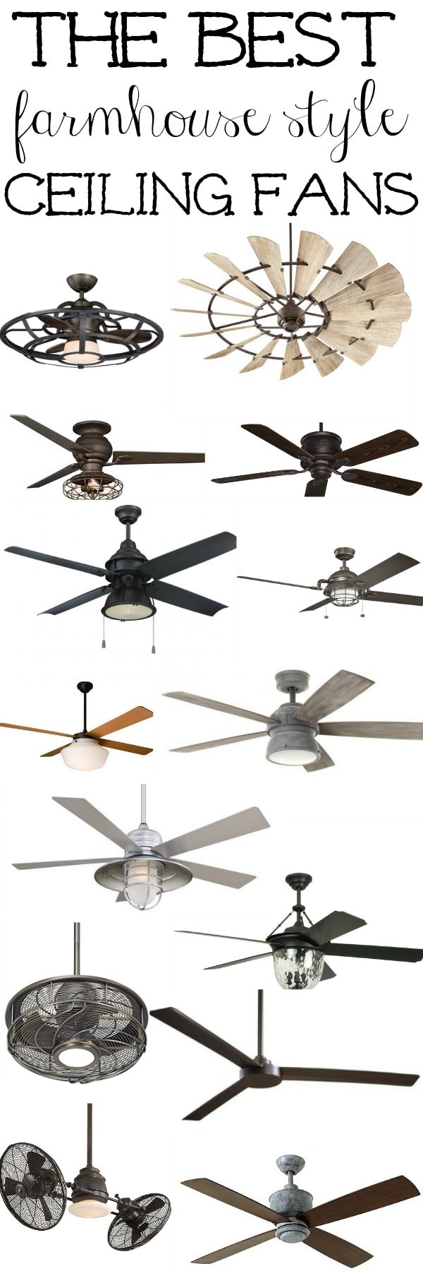The best Farmhouse Ceiling Fans Liz Marie Blog