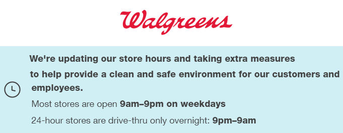 New Walgreens Hours Be Sure To Check Your Store