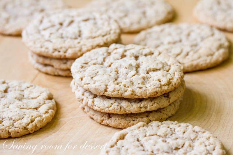 OldFashioned Iced Oatmeal Cookies Saving Room for Dessert