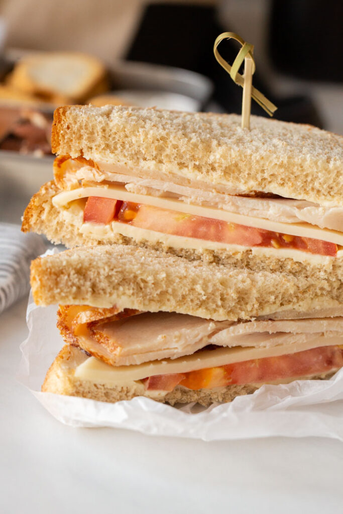 Turkey, Swiss and Tomato Sandwich Away From the Box