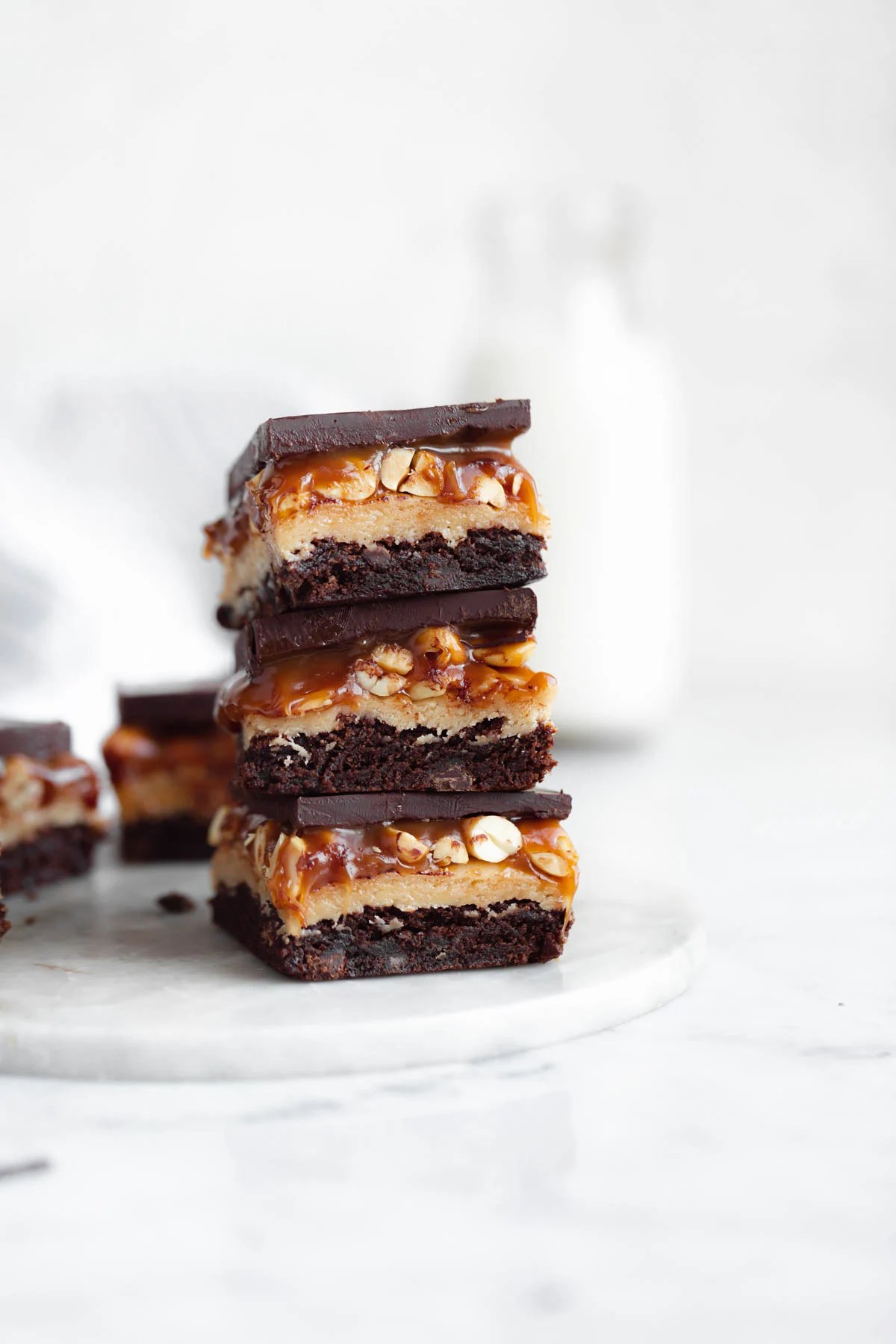 Snickers Brownies Broma Bakery
