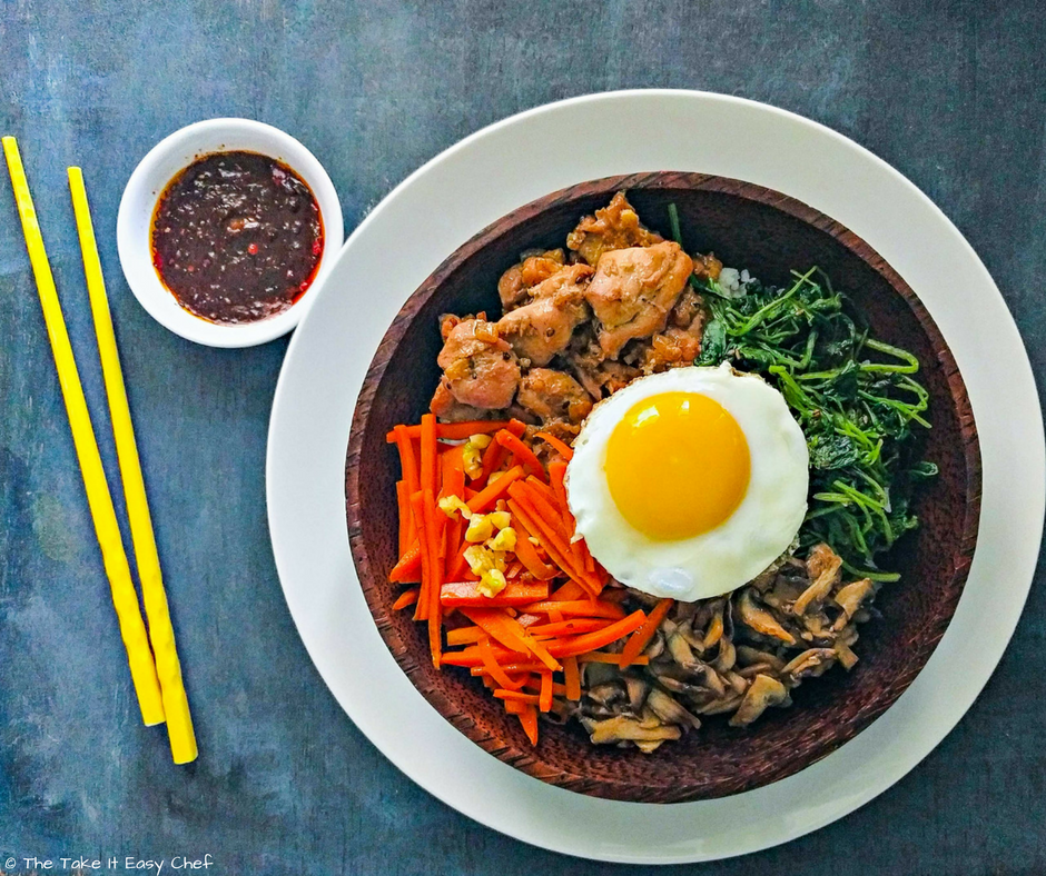 Bibimbap with Chicken Bulgogi Recipe The take it easy chef